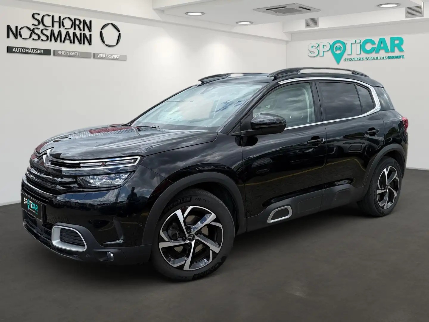 Citroen C5 Aircross C5 AIRCROSS PT 180 EAT8 SHINE,TEILLEDER,NAVI,AHK,R Schwarz - 1