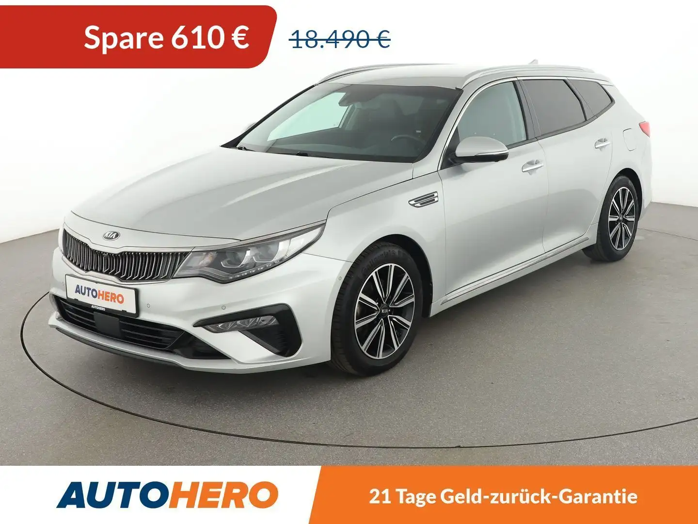 Kia Optima 1.6 CRDi Spirit Aut*NAVI*LED*ACC*CAM*PDC*SHZ*AHK* Silber - 1