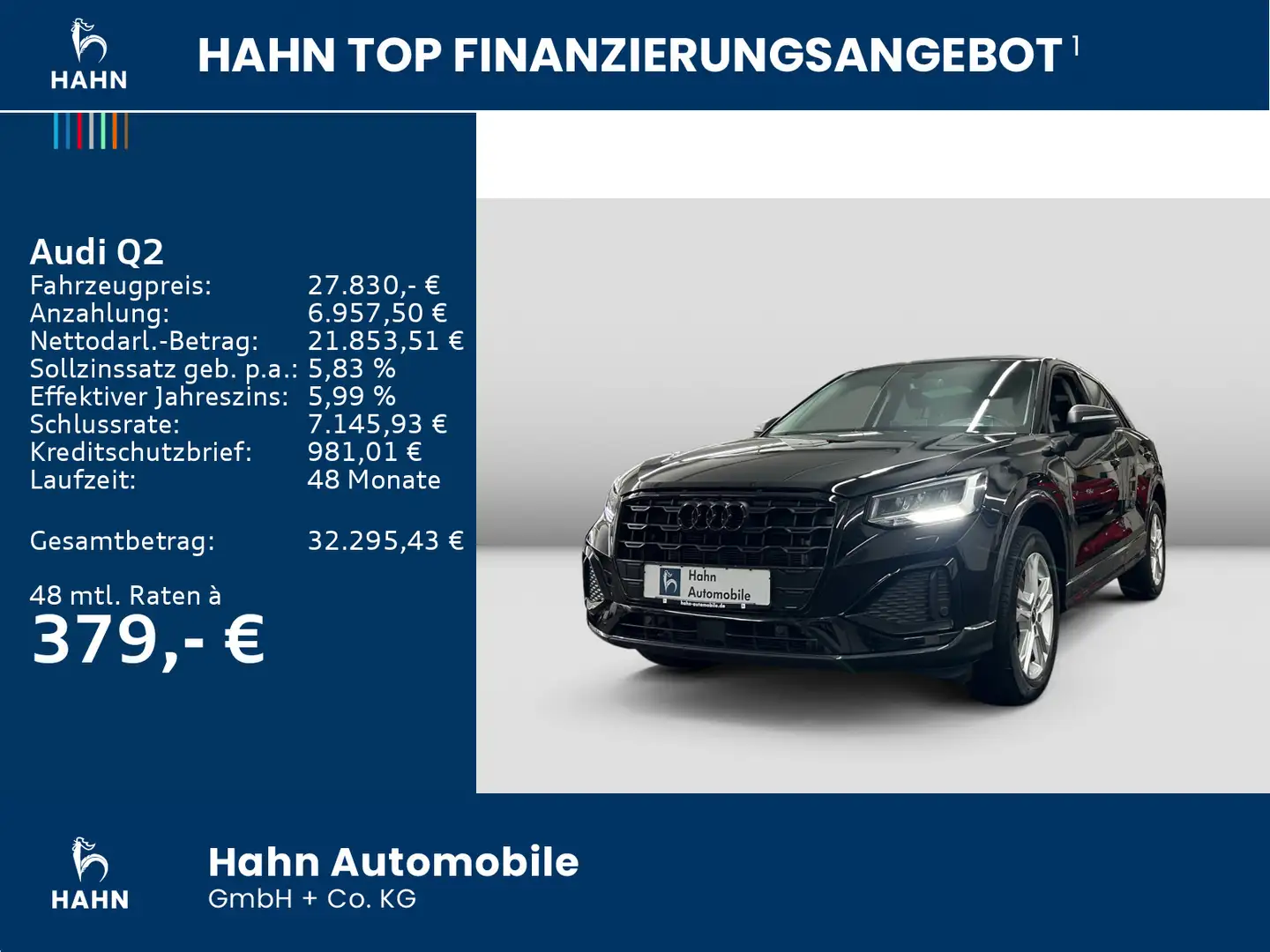 Audi Q2 35TDI S-trc advanced Navi Einparkh Sitzh Schwarz - 2