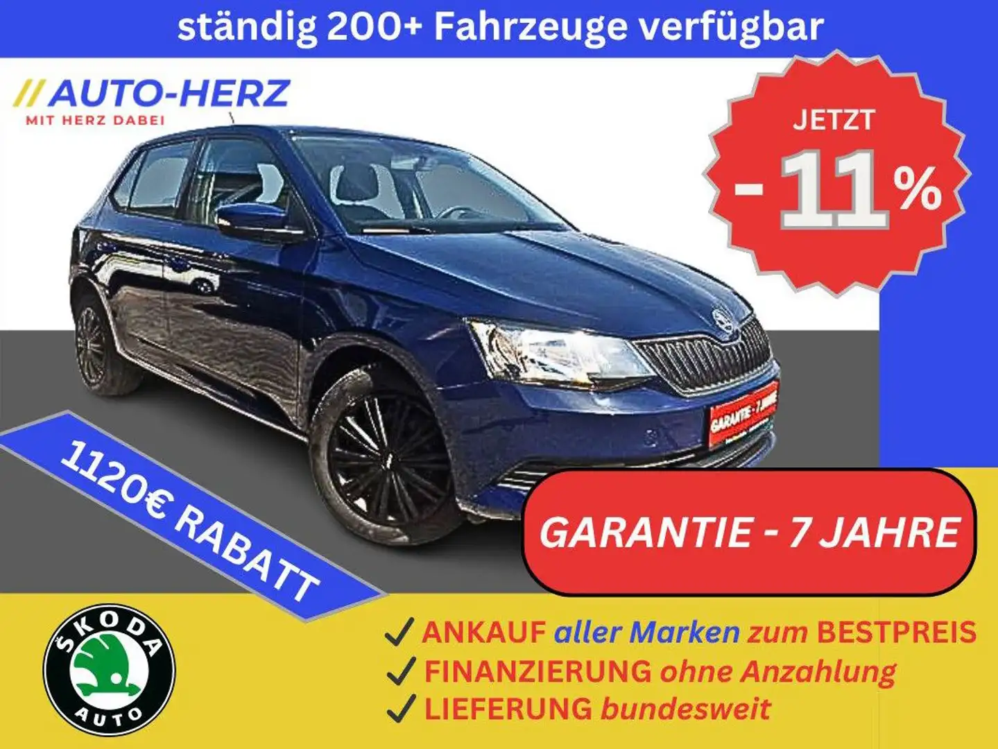 Skoda Fabia Lim Cool Plus+PDC+Klima+Navi+DAB Albastru - 1