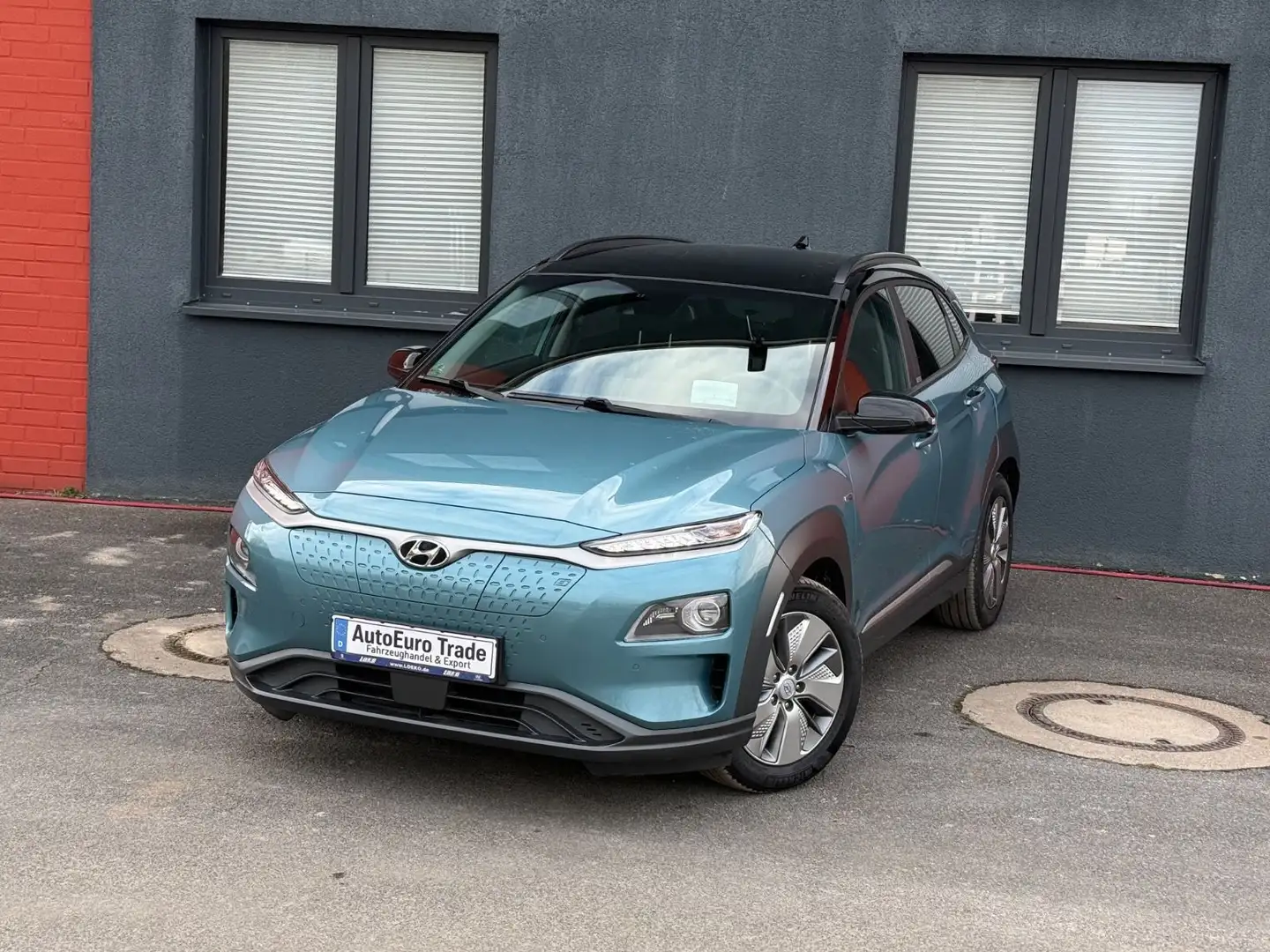 Hyundai KONA Premium Elektro | 64 kWh | HUD | Ledder |SOH 96% Bleu - 2