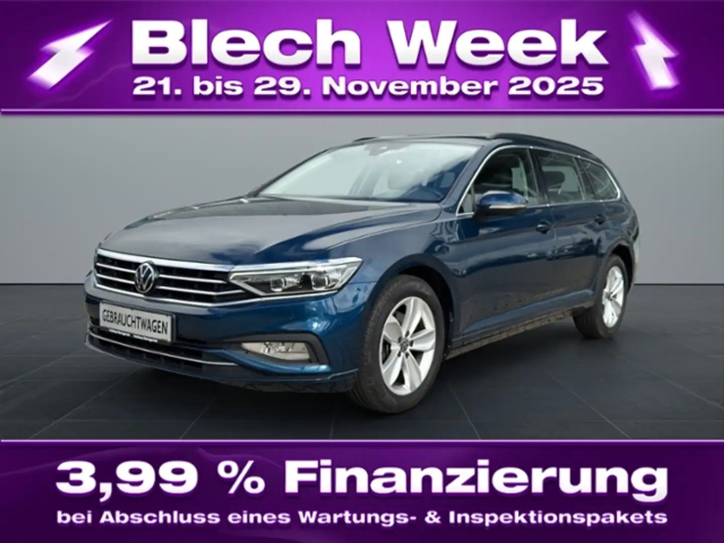Volkswagen Passat Variant 2.0TDI Matrix/Kamera/Navi/ACC/App Blau - 1