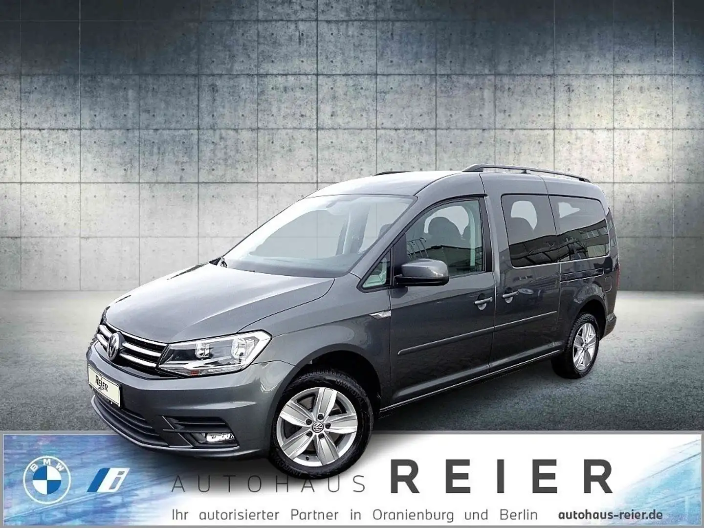 Volkswagen Caddy Maxi 2.0TDI,Comf,7Sitze,Nav,Klima,Shzg,AHK Argent - 1