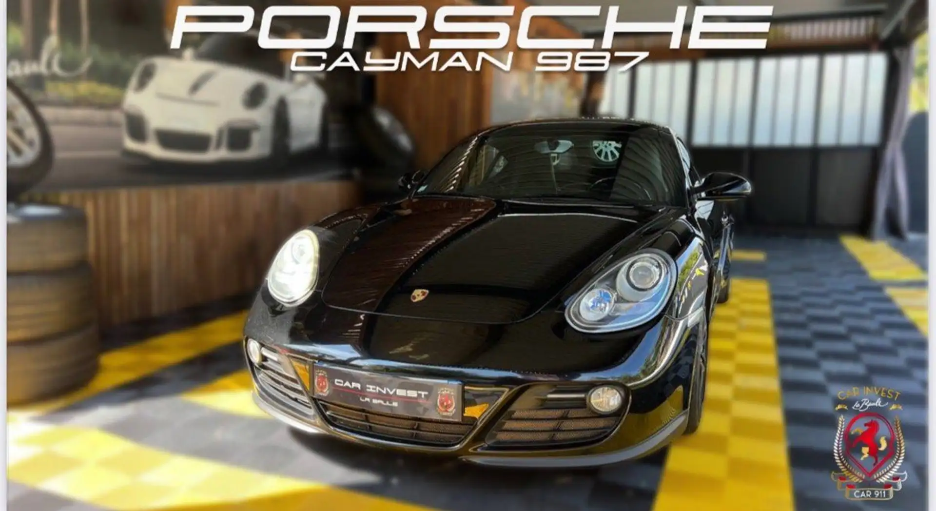 Porsche Cayman 7 full black Noir - 1
