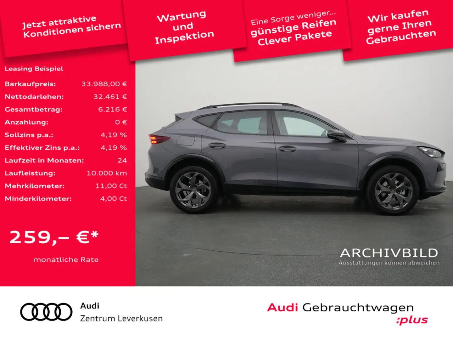 CUPRA Formentor DSG CARPLAY LED KEYLESS PDC ACC NAVI Noir - 2