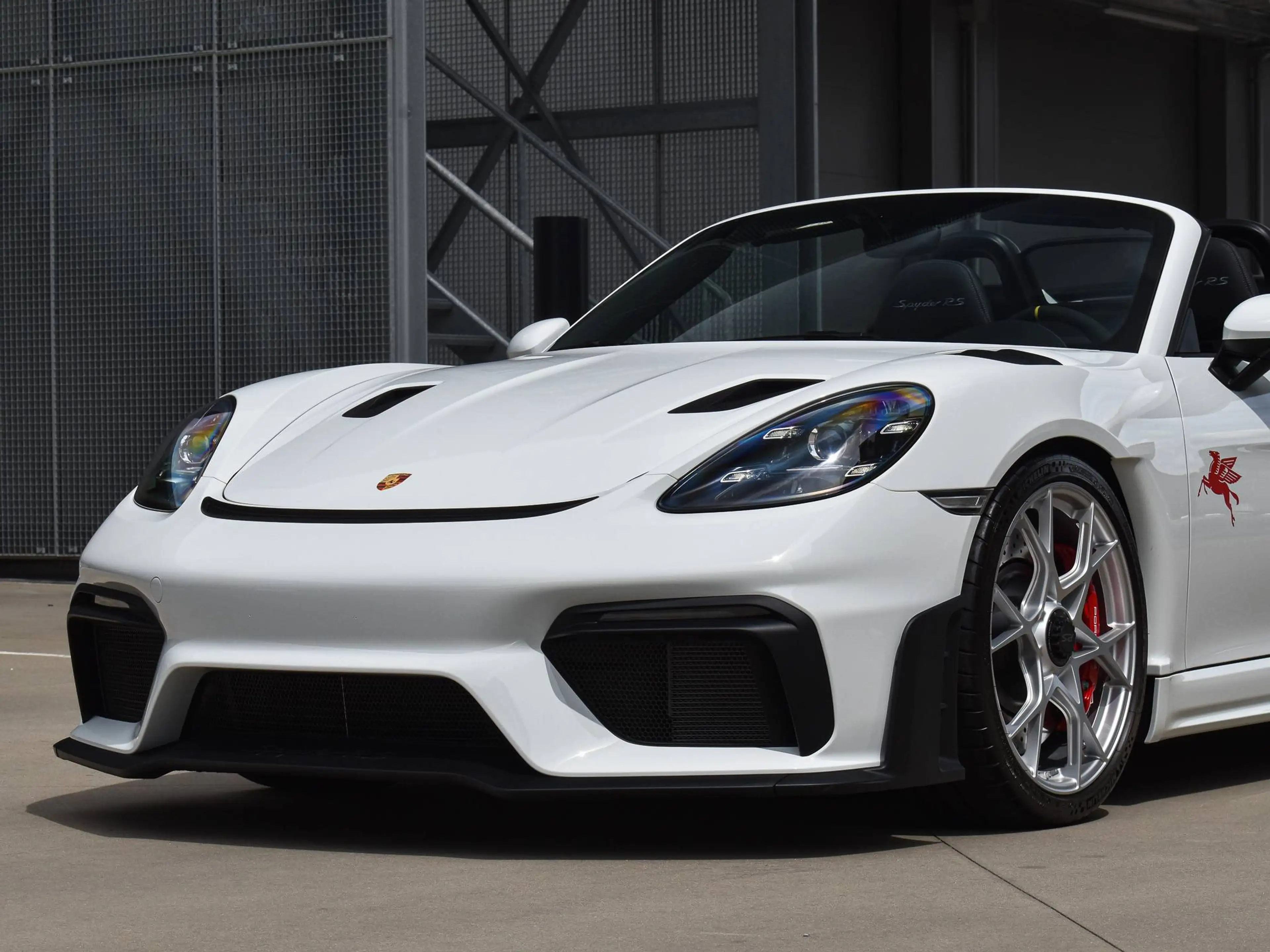 Porsche Boxster 718 Spyder RS / 4.0 PDK / Pure White / 1st Owner — photo 8