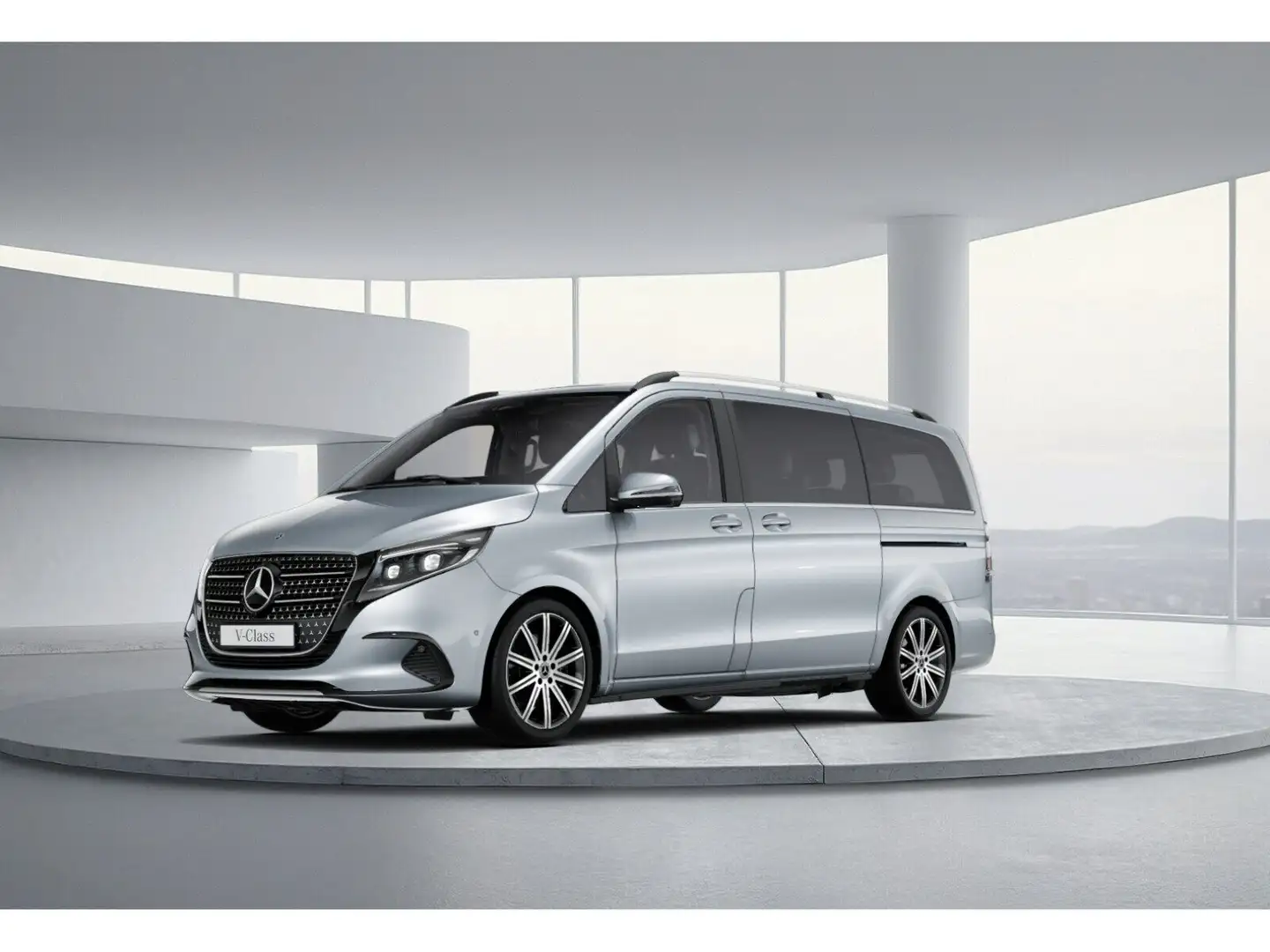 Mercedes-Benz V 250 d 4MATIC AVANTGARDE Lang AHK 2,5t 7 Sitze Silber - 1