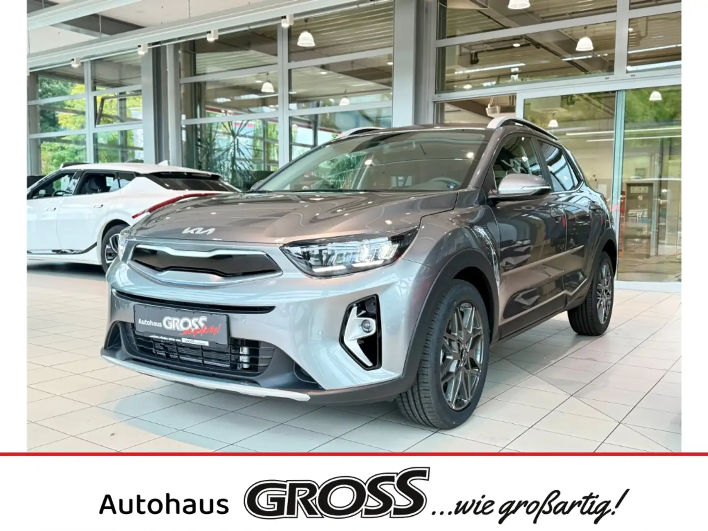Kia Stonic Nightline Edition 1.0 T-GDI Mild-Hybrid EU6e Navi Grijs - 1