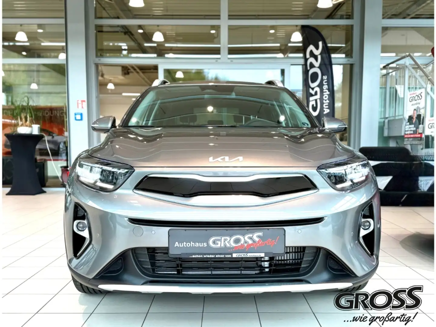 Kia Stonic Nightline Edition 1.0 T-GDI Mild-Hybrid EU6e Navi Grijs - 2