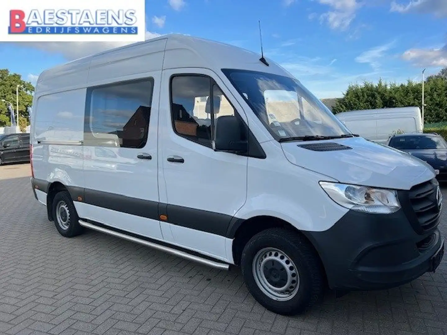 Mercedes-Benz Sprinter 315 DUB KABINE 7 PL - 29950 EX BTW TREKHAAK 2.8T Blanc - 1