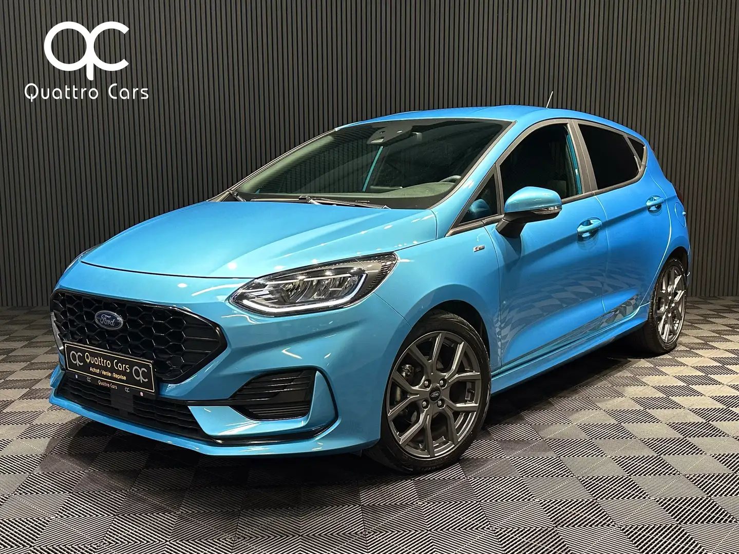 Ford Fiesta 1.0i ST-Line - Pack Sport - 1ere Main - Super look Blauw - 1