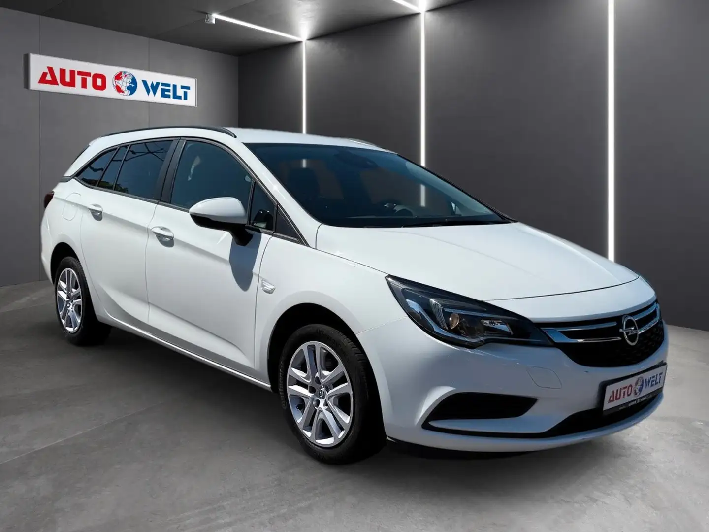 Opel Astra Kombi 1.0T LED Navi DAB Sitz-Lenkhzg Tempo Weiß - 2