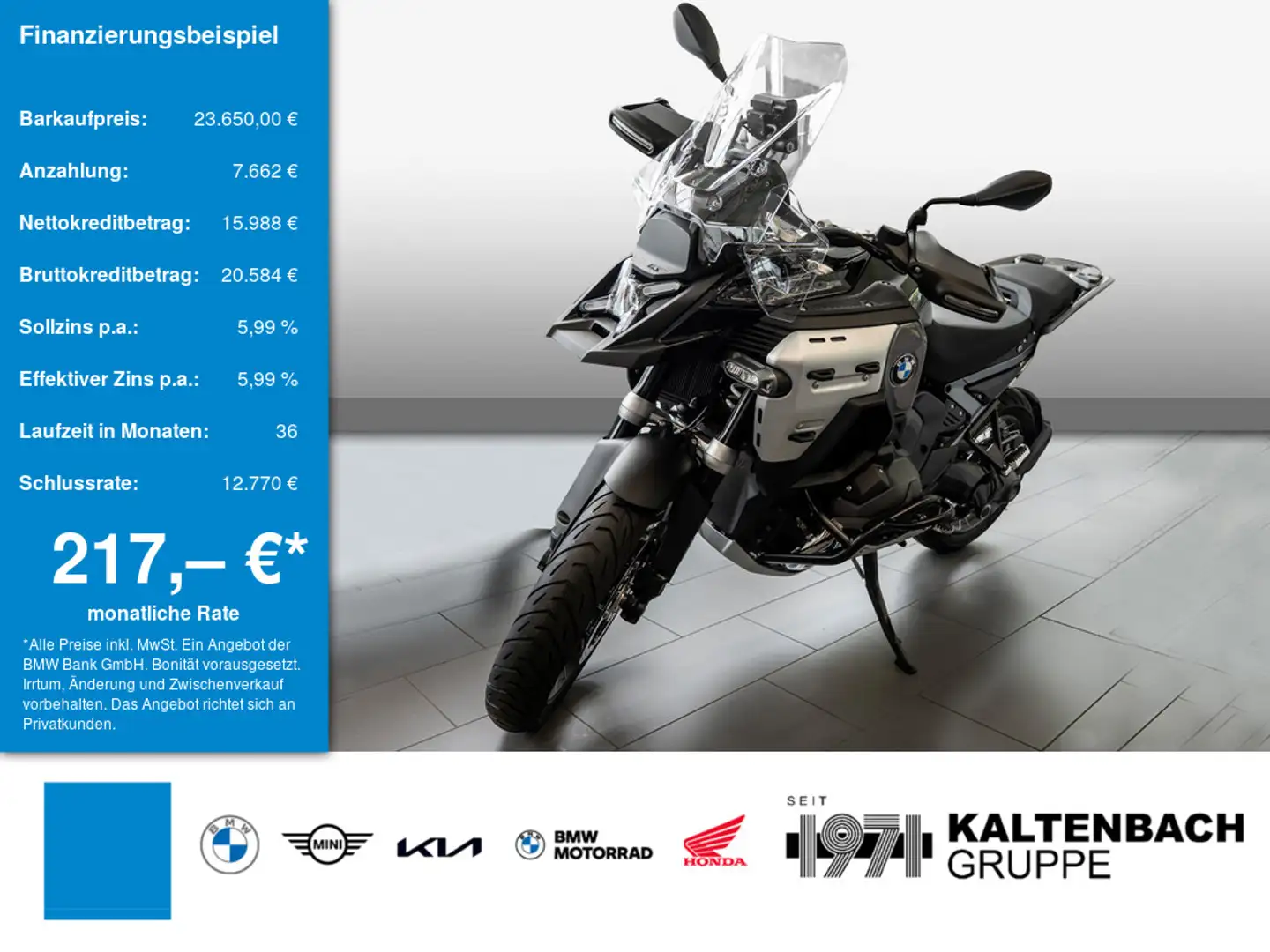 BMW R 1300 GS Adventure Triple BLACK SUPER DEAL Gris - 1