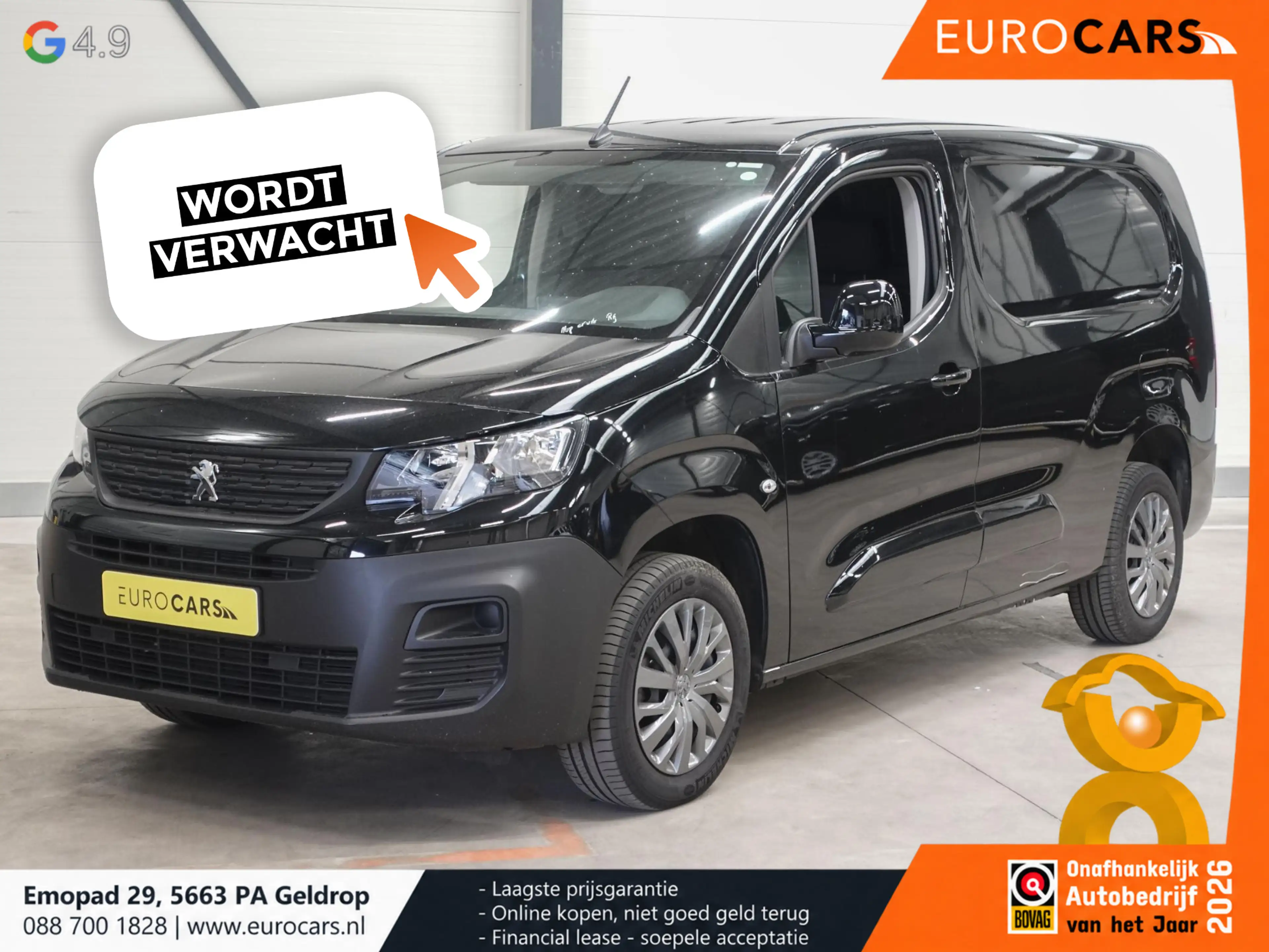Peugeot Partner 1.5 BlueHDi 100pk L2 Airco Cruise control Trekhaak