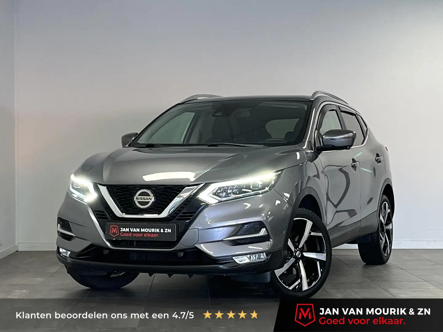 Nissan Qashqai 1.2 Tekna + | 1e-Eig. | Pano | Half-Leder| 360 Cam Gris - 1