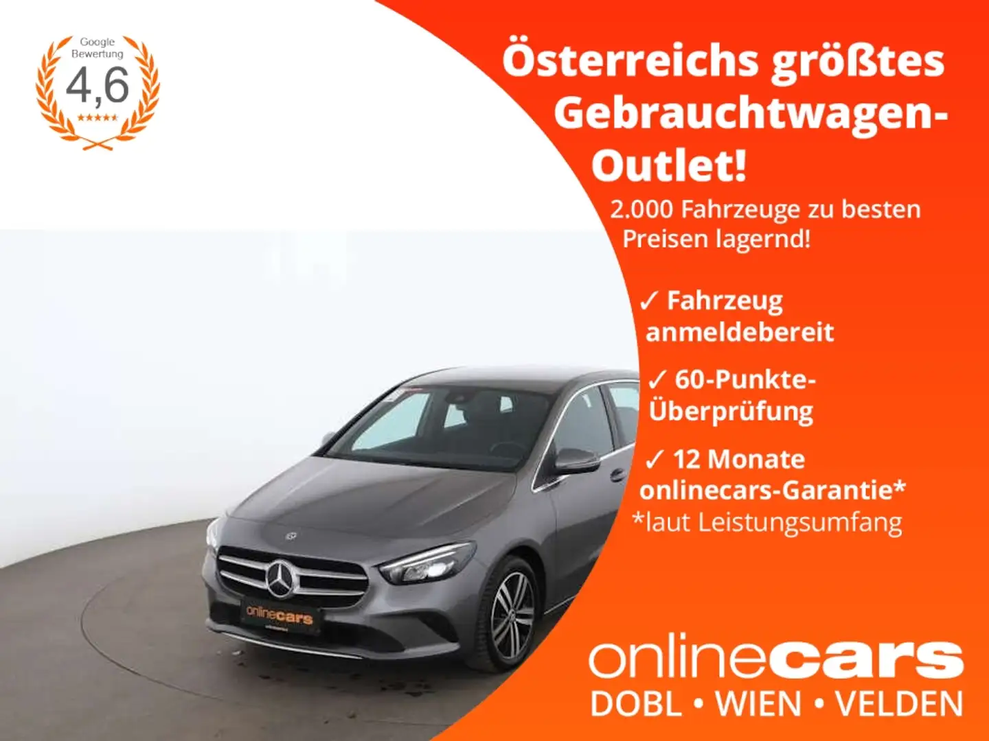 Mercedes-Benz B 250 e Progressive Aut LED NAVI LEDER SITZHZG Szary - 1