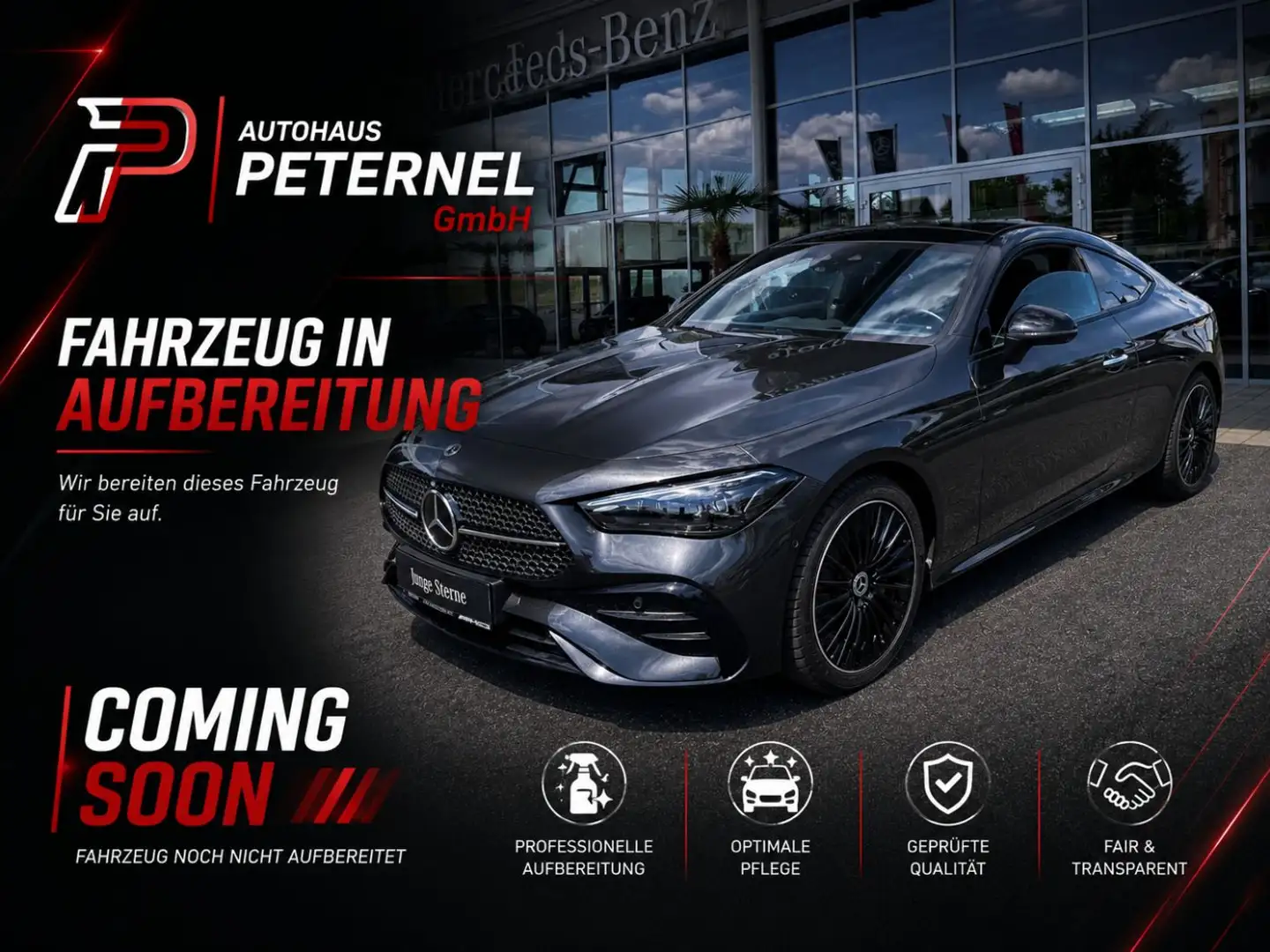 Mercedes-Benz CLE 220 d Coupé // AMG-Line Fahrassistenzp. Plus Grau - 2