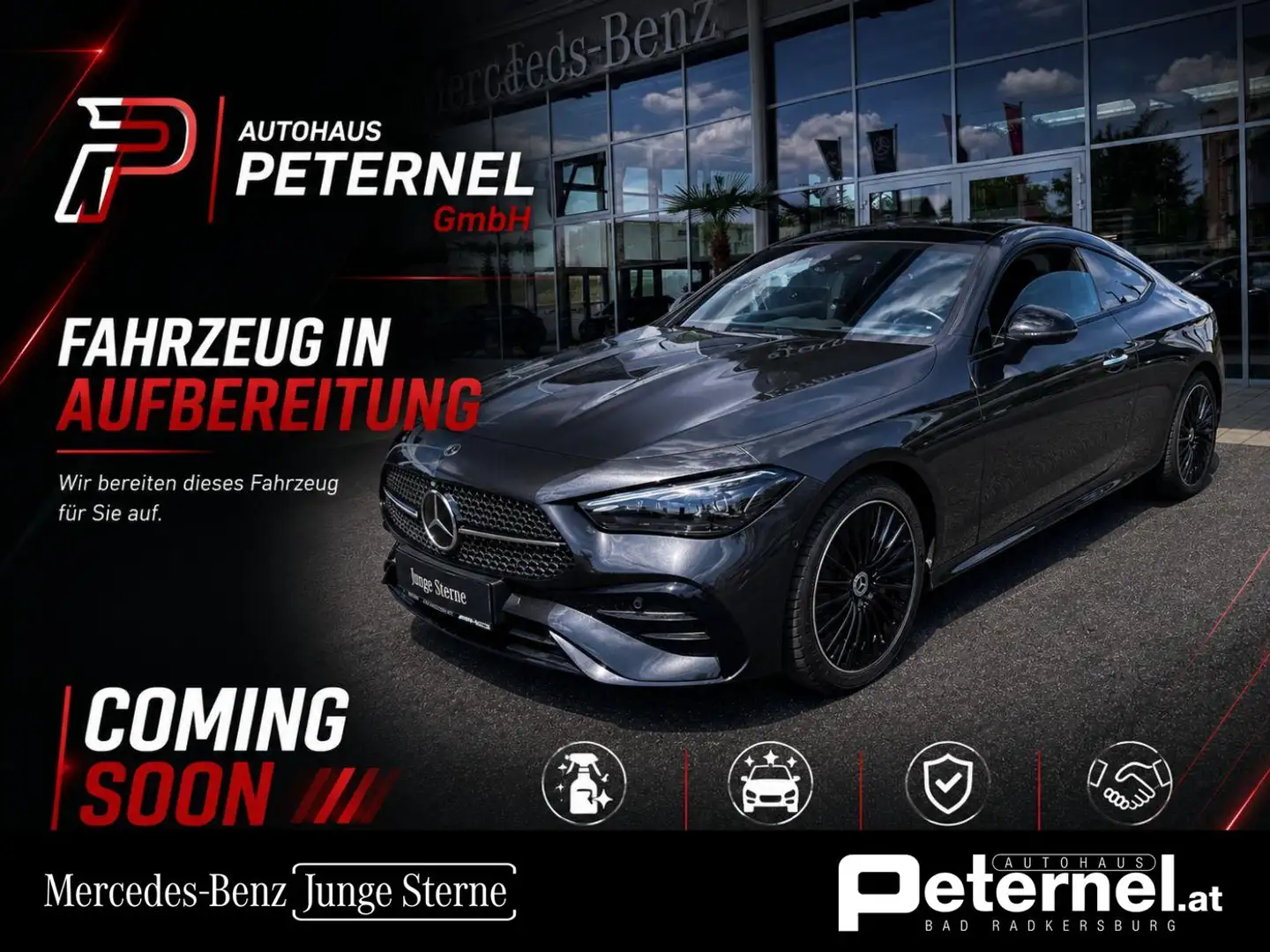 Mercedes-Benz CLE 220 d Coupé // AMG-Line Fahrassistenzp. Plus Grau - 1