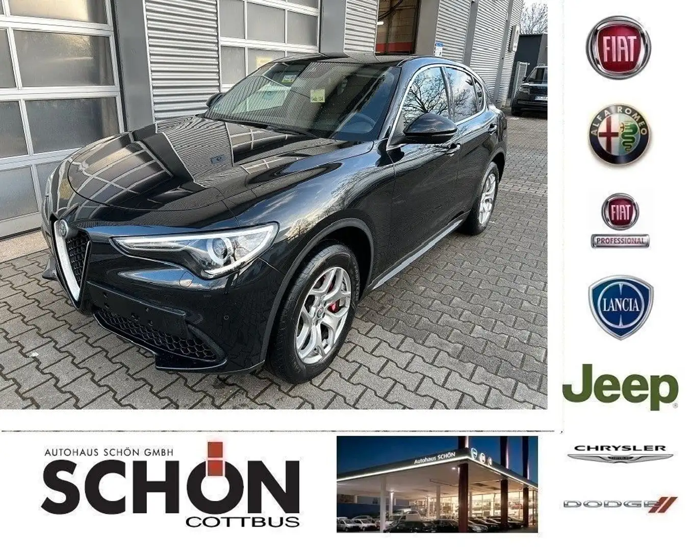 Alfa Romeo Stelvio 2.0 Super Q4 Schwarz - 1