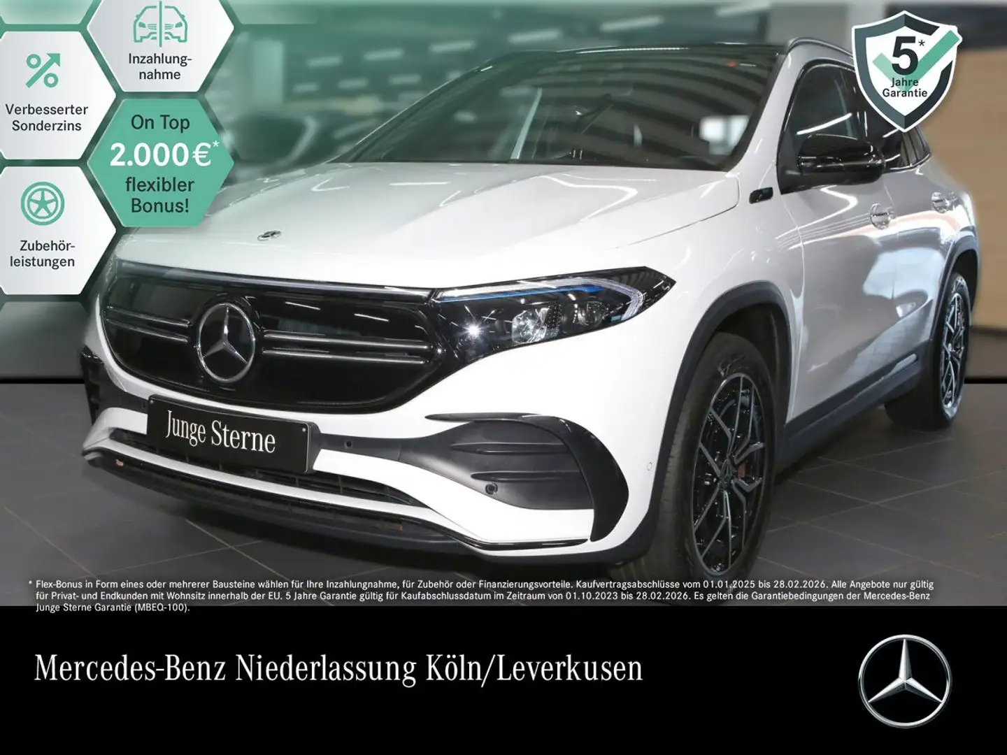 Mercedes-Benz EQA 250 AMG+NIGHT+19"+PREMIUM+PANO+360+BURMESTER Weiß - 1