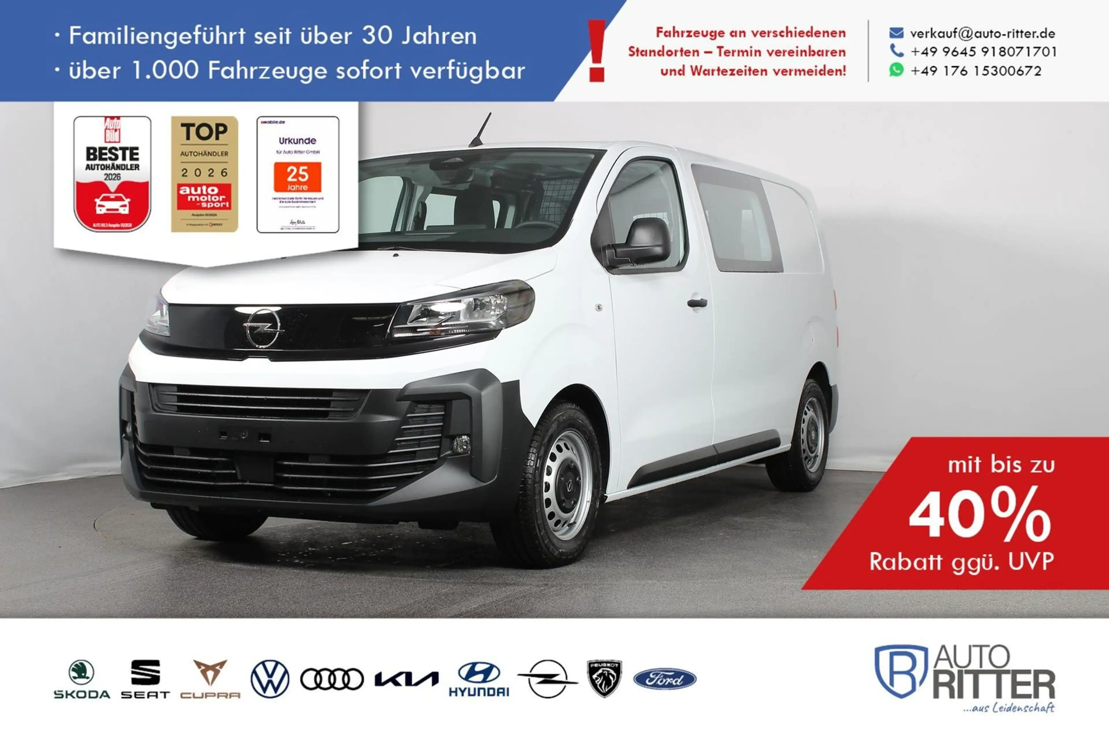 Opel Vivaro Flexkabine M (L2) AHK|RFK|Carplay|Klim...