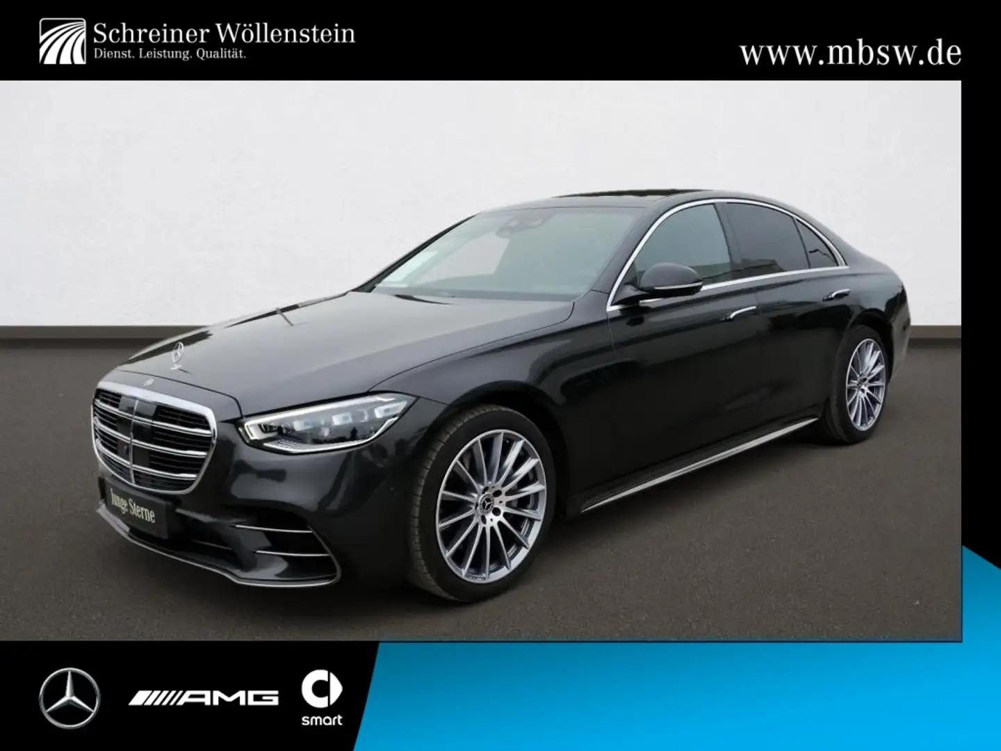 Mercedes-Benz S 400 d 4M AMG*Night*Stdhzg*Distr*360°*MBUX*Pano Grau - 1