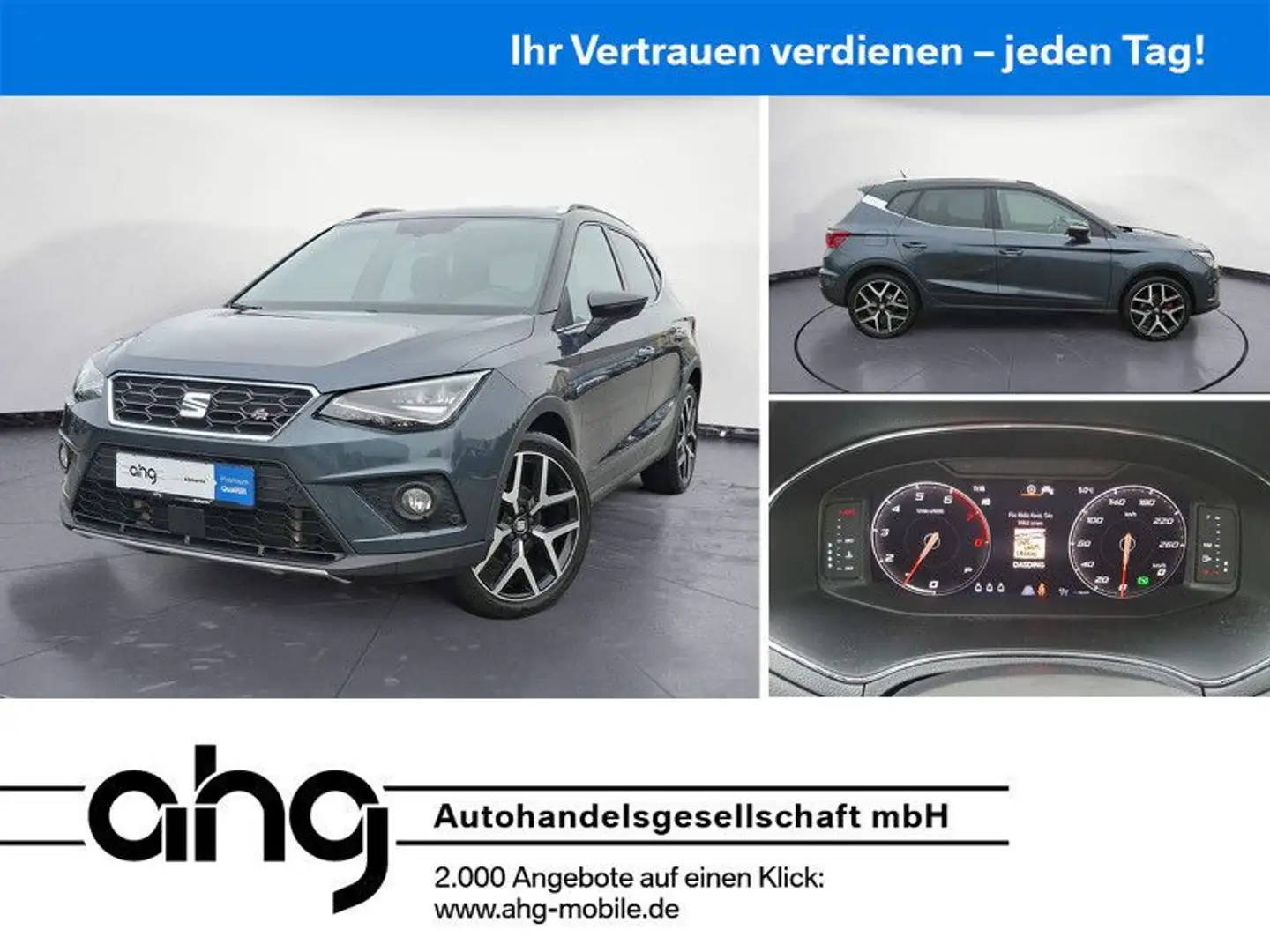 SEAT Arona 1.0 TSI FR DSG Navi RFK LED Sitzheizung Grau - 1