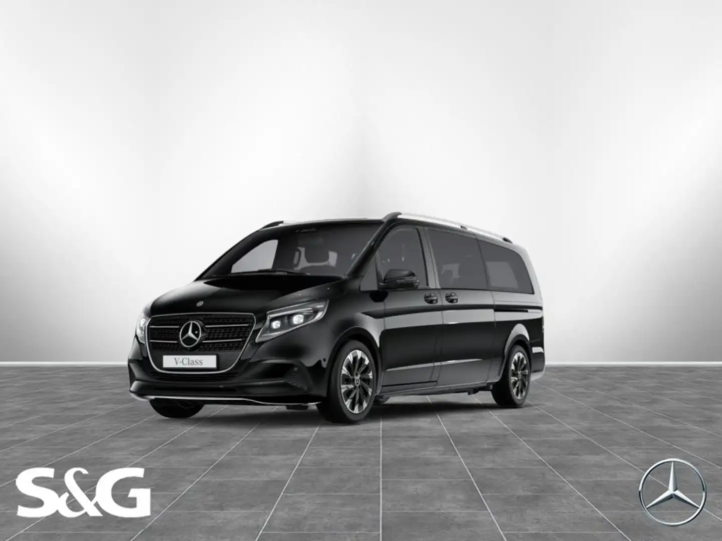 Mercedes-Benz V 300 d STYLE lang MBUX+360°+M-LED+AHK+Style+ Negro - 1