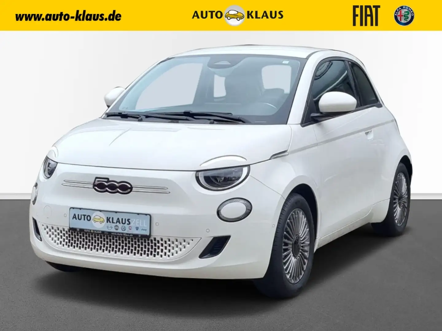 Fiat 500e 42 kWh LEASING AB 239,-€ KomfortPaket Klima CarPla Wit - 1