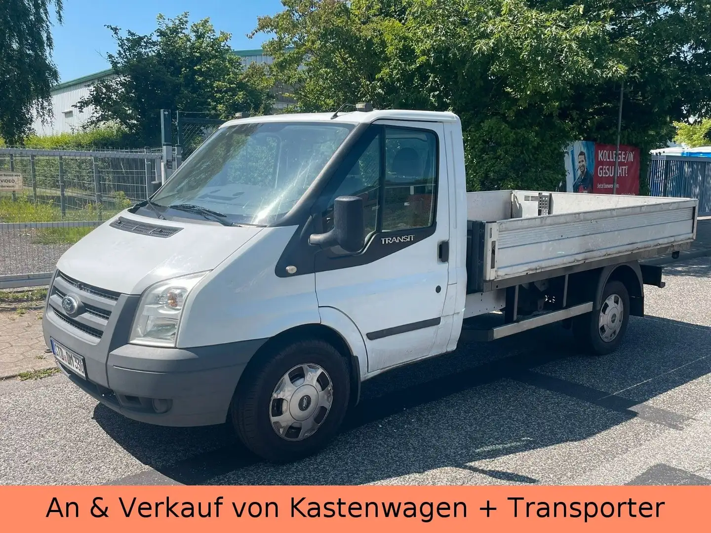 Ford Transit Pritsche 2.4 FT 350M L2 *TÜV NEU*1.HAND Weiß - 2