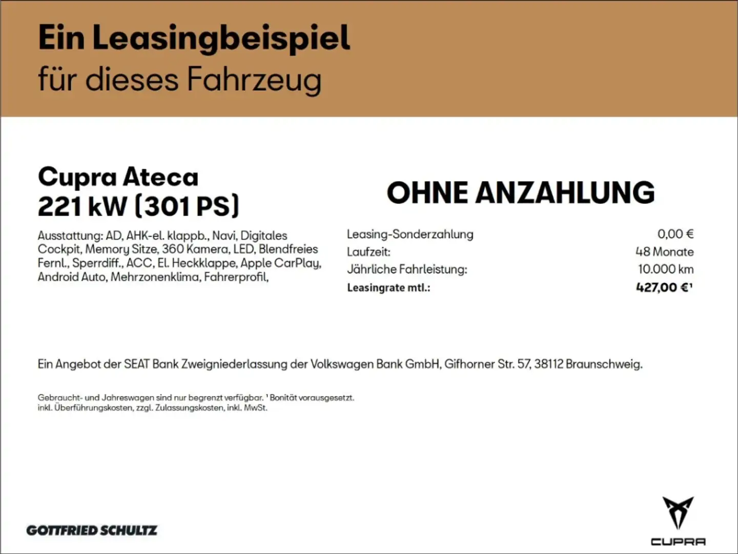 CUPRA Ateca VZ 2.0 TSI 4Drive AKRAPOVIC AHK NAVI Grau - 2