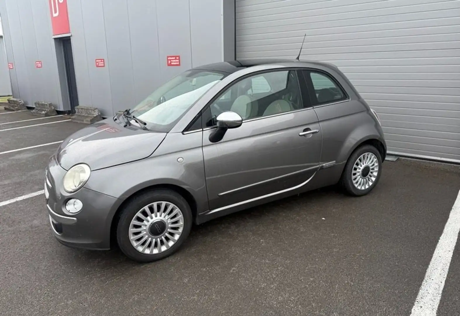 Fiat 500 500 1.2i AUTOMATIQUE - AIRCO Gris - 2