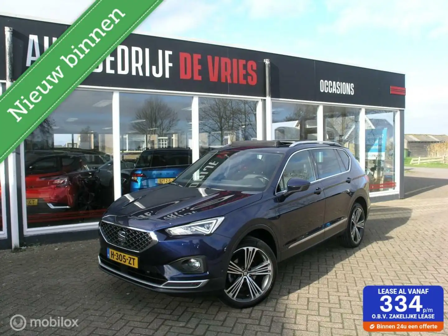 SEAT Tarraco 1.5 TSI 7p Full Options Pano/ACC/20Inch/VC/360Came Bleu - 1
