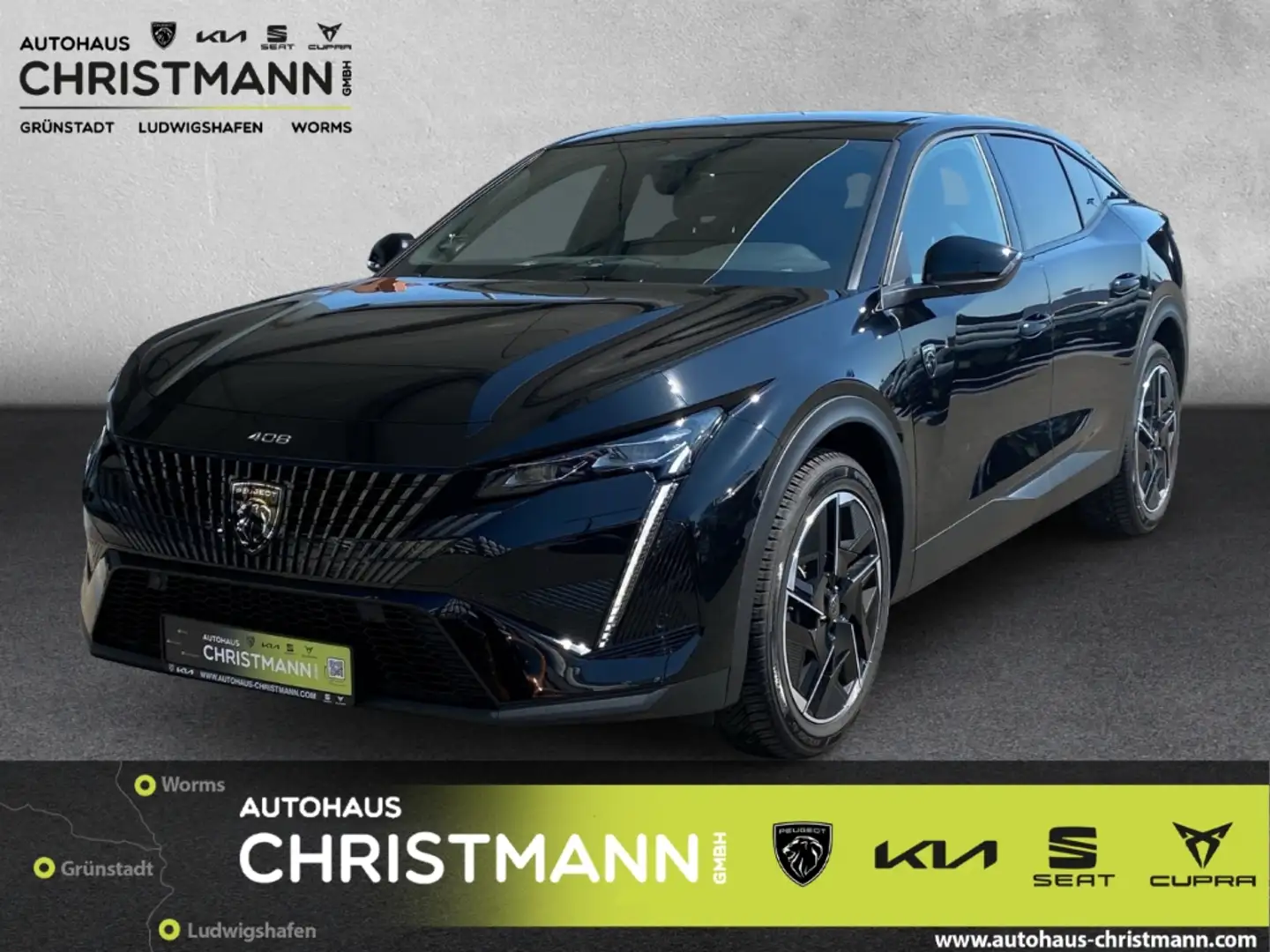 Peugeot 408 GT 1.2 Puretech 130 EU6e *Premium- Paket* u.v.m. Schwarz - 1