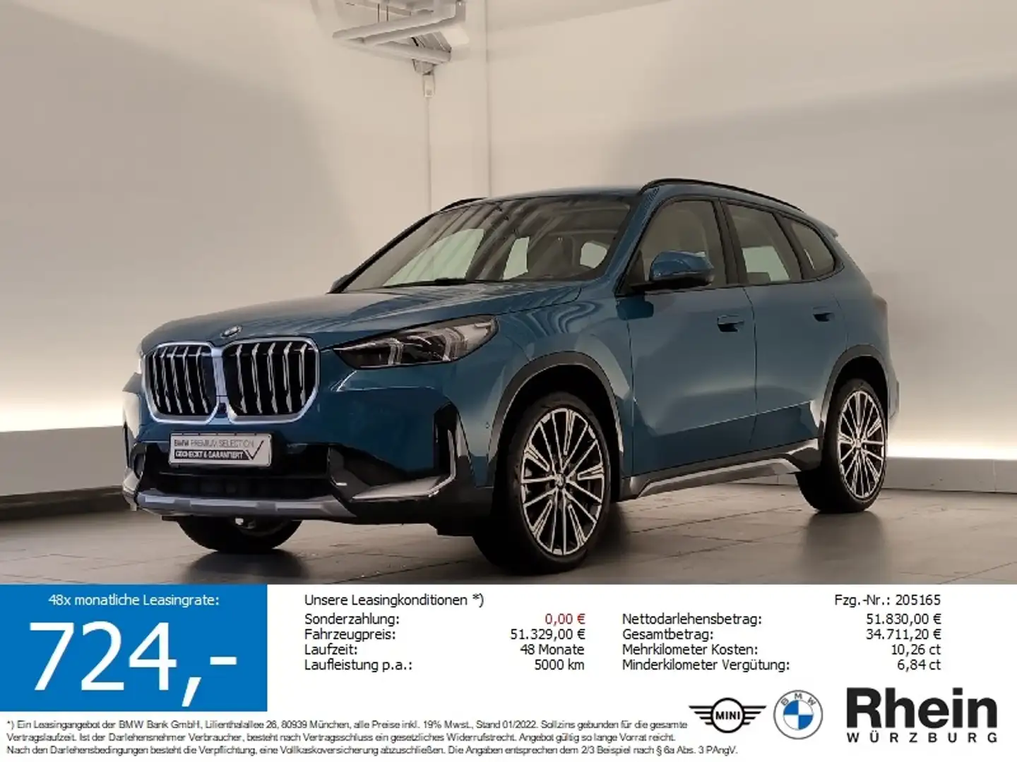BMW X1 xDrive23d xLine Head-Up/DAB/SHZ/AHK Head-Up/DAB/SH Blau - 1