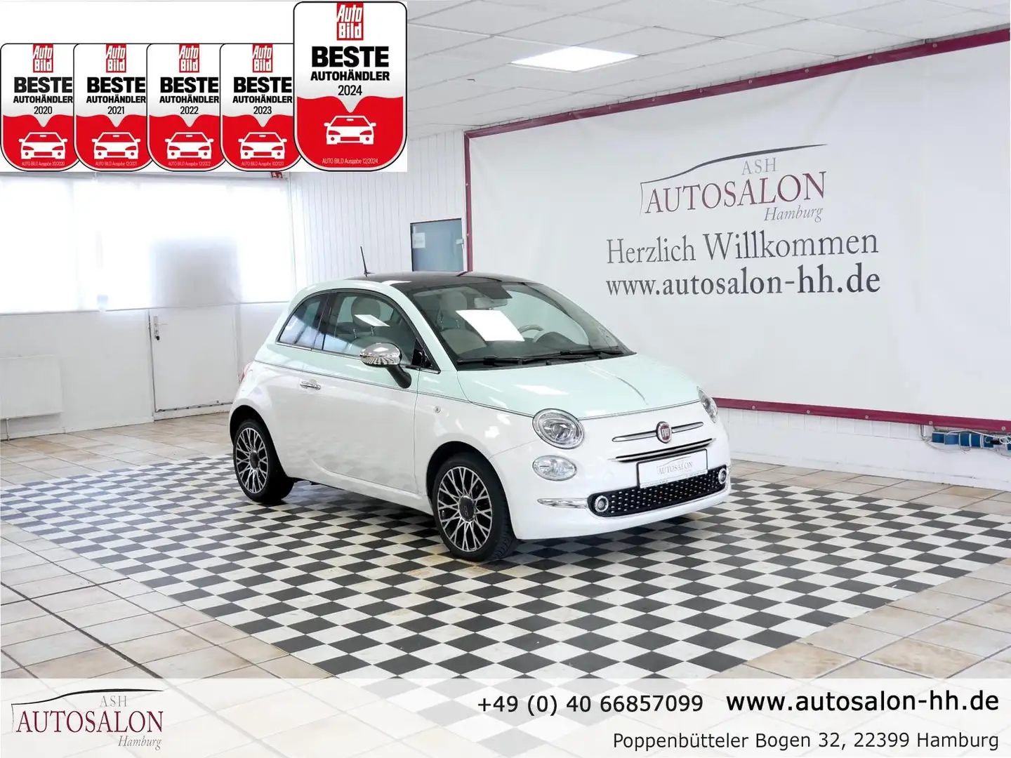 Fiat 500 Collezione BICOLORE*1Vorb*Serviceg.*Pano*PDC*UConn Weiß - 1