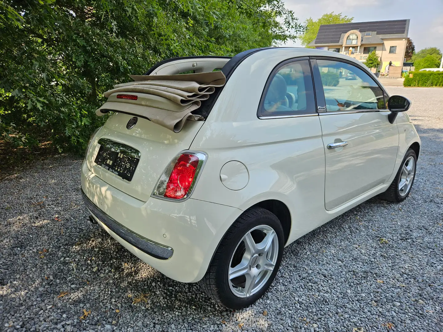 Fiat 500C 1.2i Lounge Stop Wit - 1