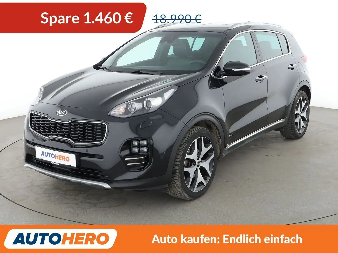 Kia Sportage 1.6 TGDI GT Line 4WD Aut*NAVI*XENON*TEMPO*CAM*PDC* Schwarz - 1