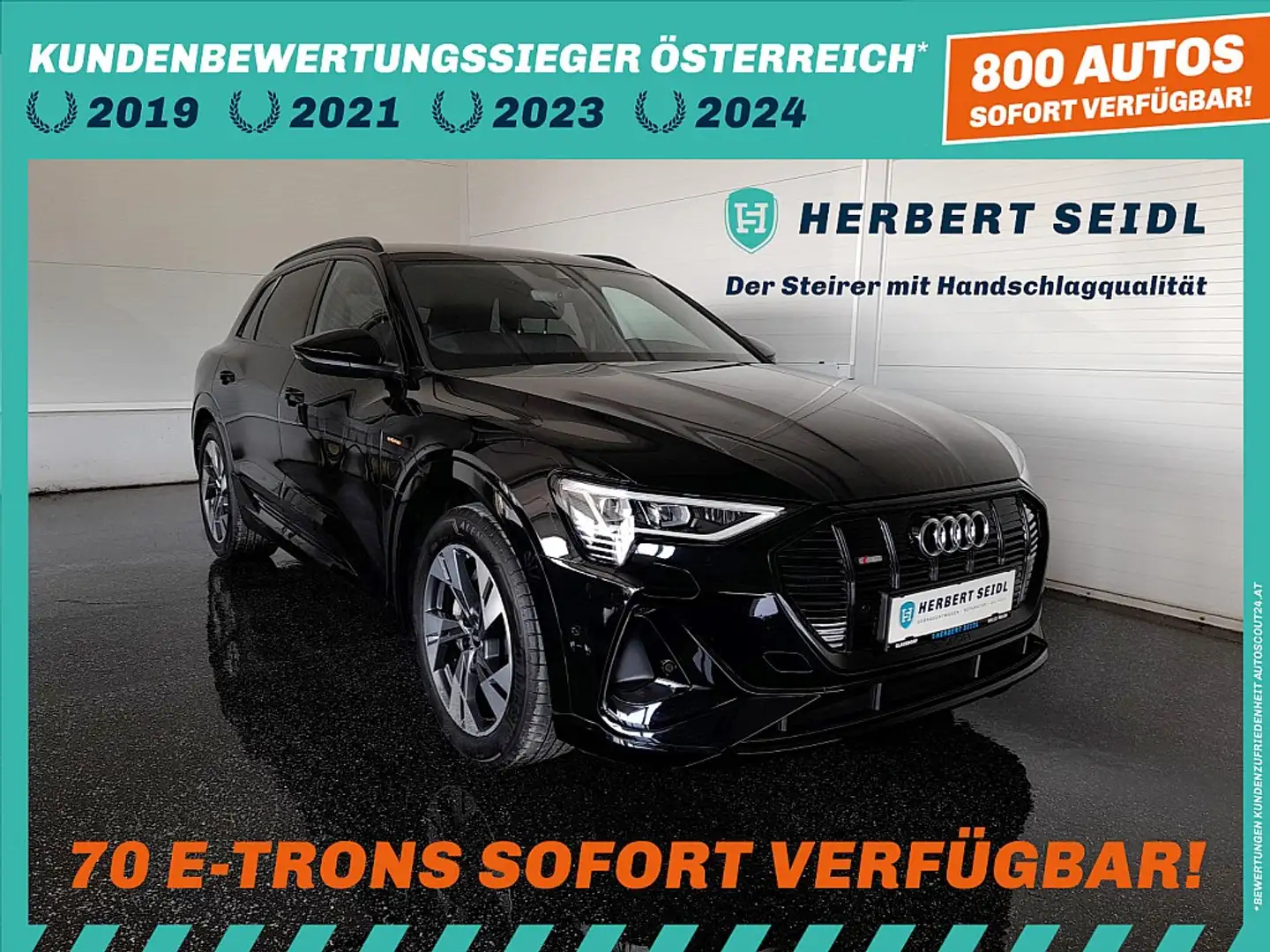 Audi e-tron 50 quattro S-LINE *NP € 88.330,- / MATRIX-LED /... Negru - 1
