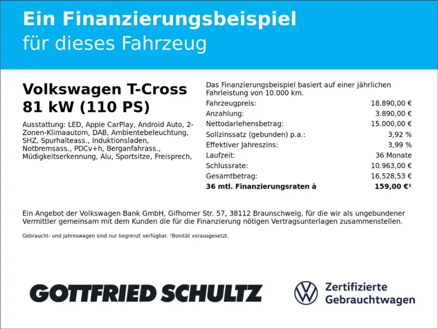 Volkswagen T-Cross 1.0 TSI LED SHZ EPH APP-CONNECT Style Zwart - 2