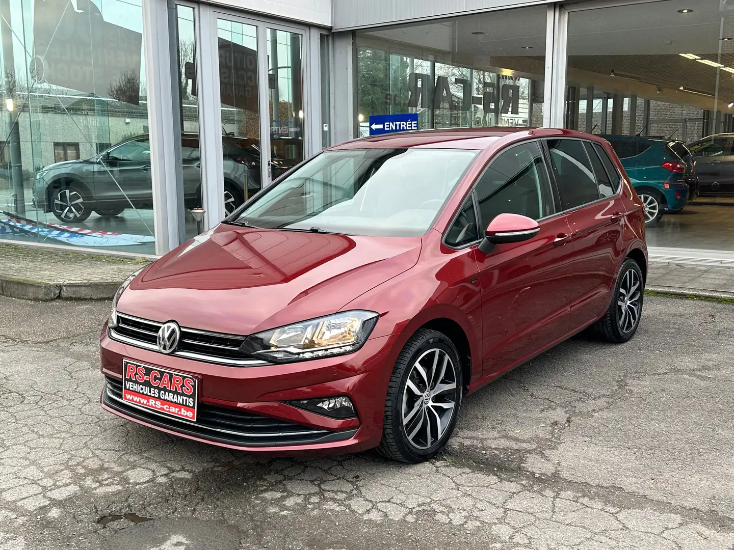 Volkswagen Golf Sportsvan 1.6 TDi Join*GPS*CAM*GARANTIE 12 MOIS* Czerwony - 1