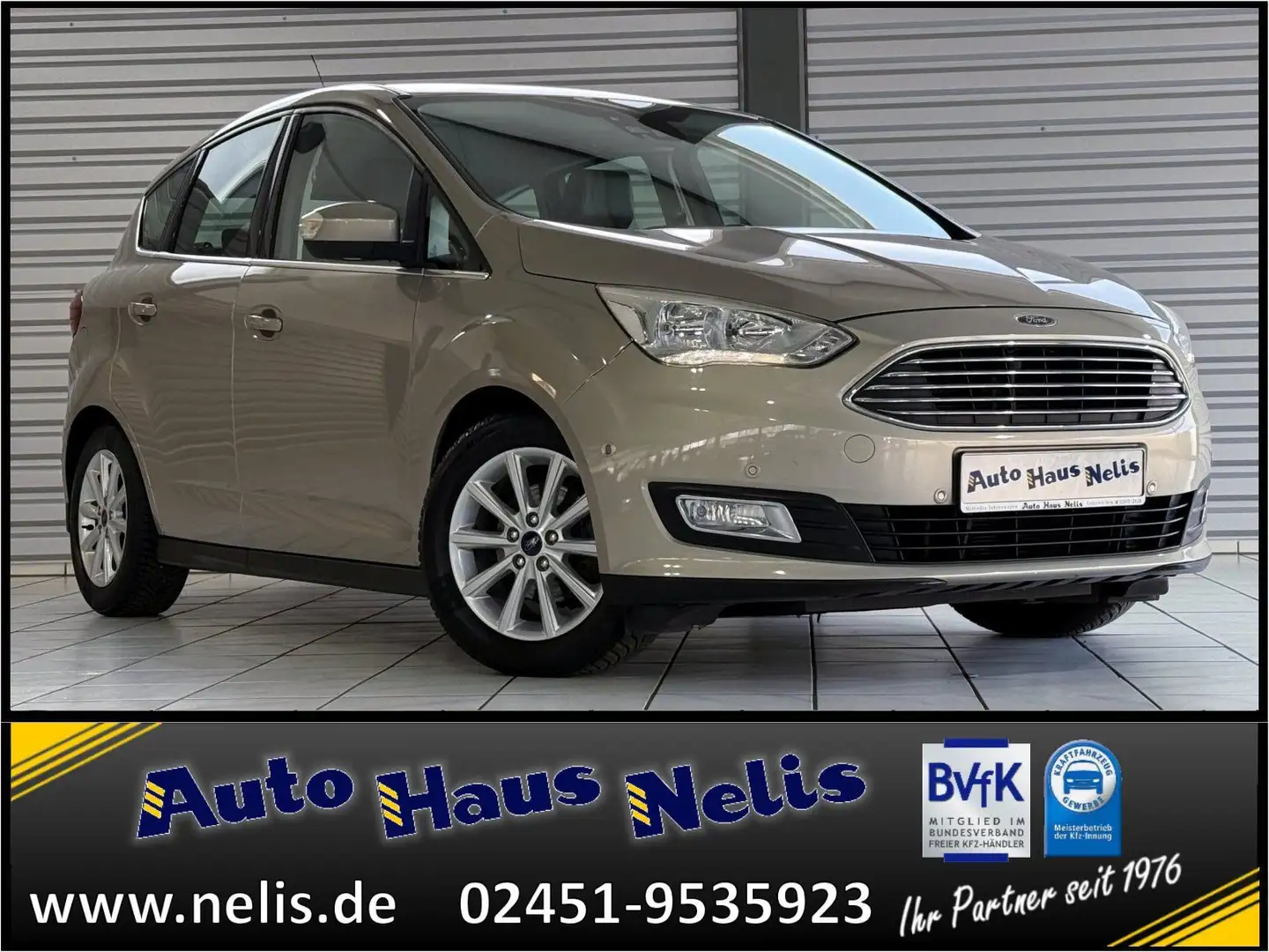 Ford C-Max 1,5 TDCi Titanium AHK PDC Leder NaviTouch Grey - 1