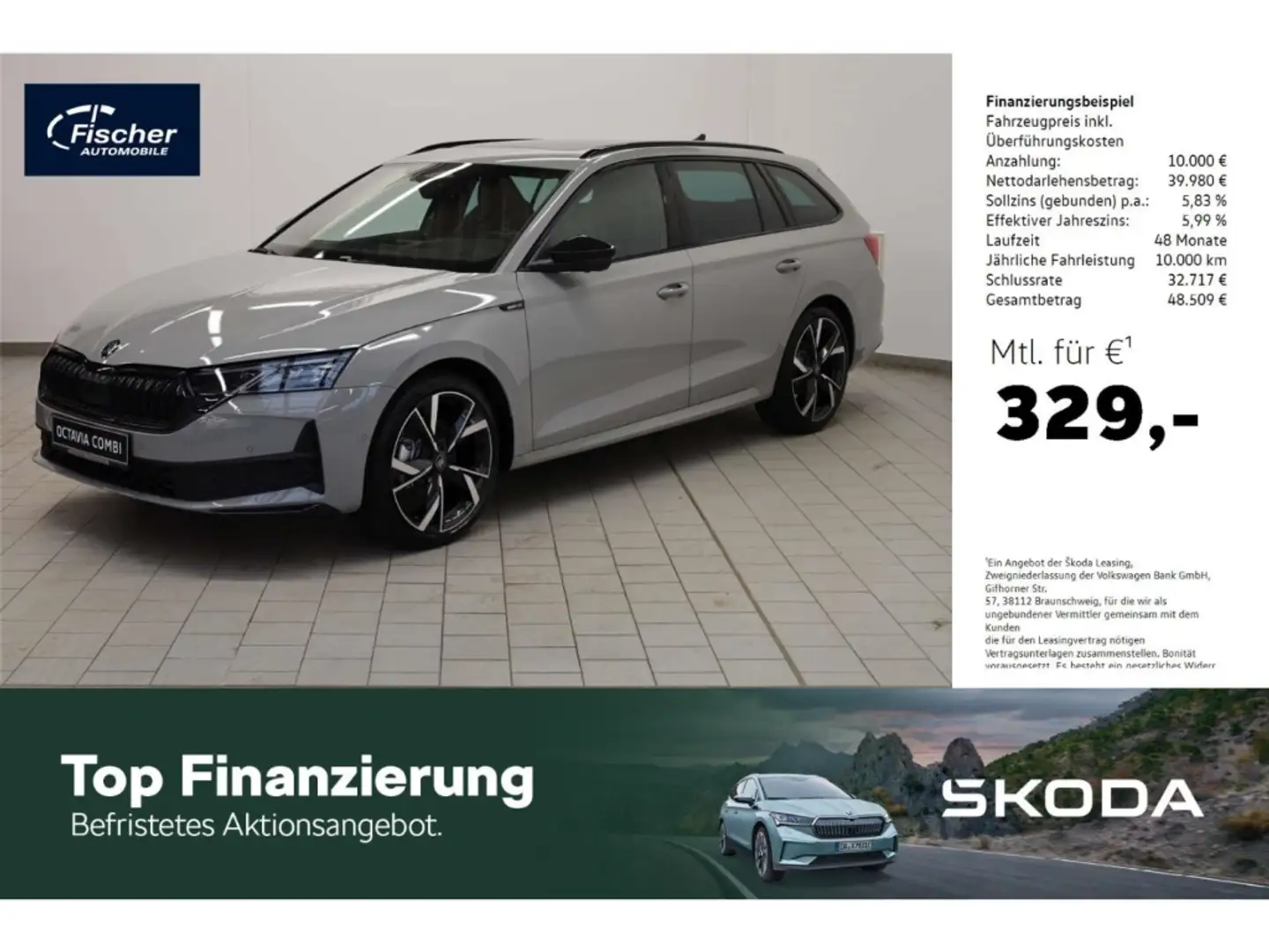 Skoda Octavia Combi 2.0 TSI Sportline 4x4 Szary - 1