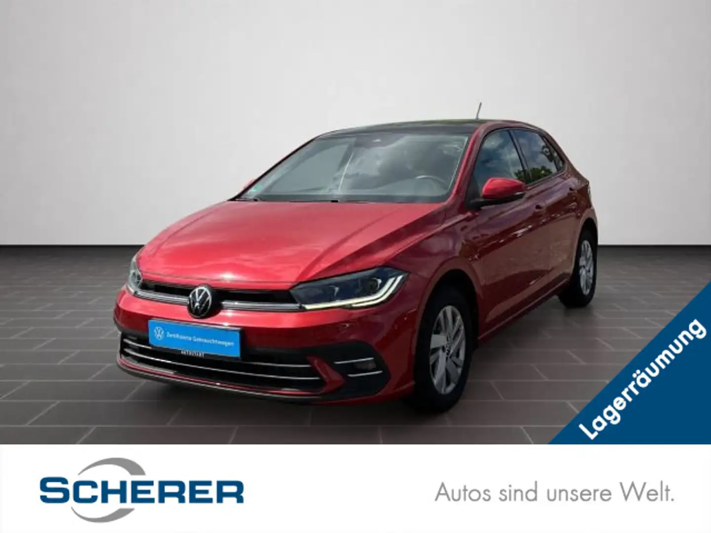Volkswagen Polo 1.0 TSI DSG Style LED+Pano+Kamera+App+Clima Rot - 1