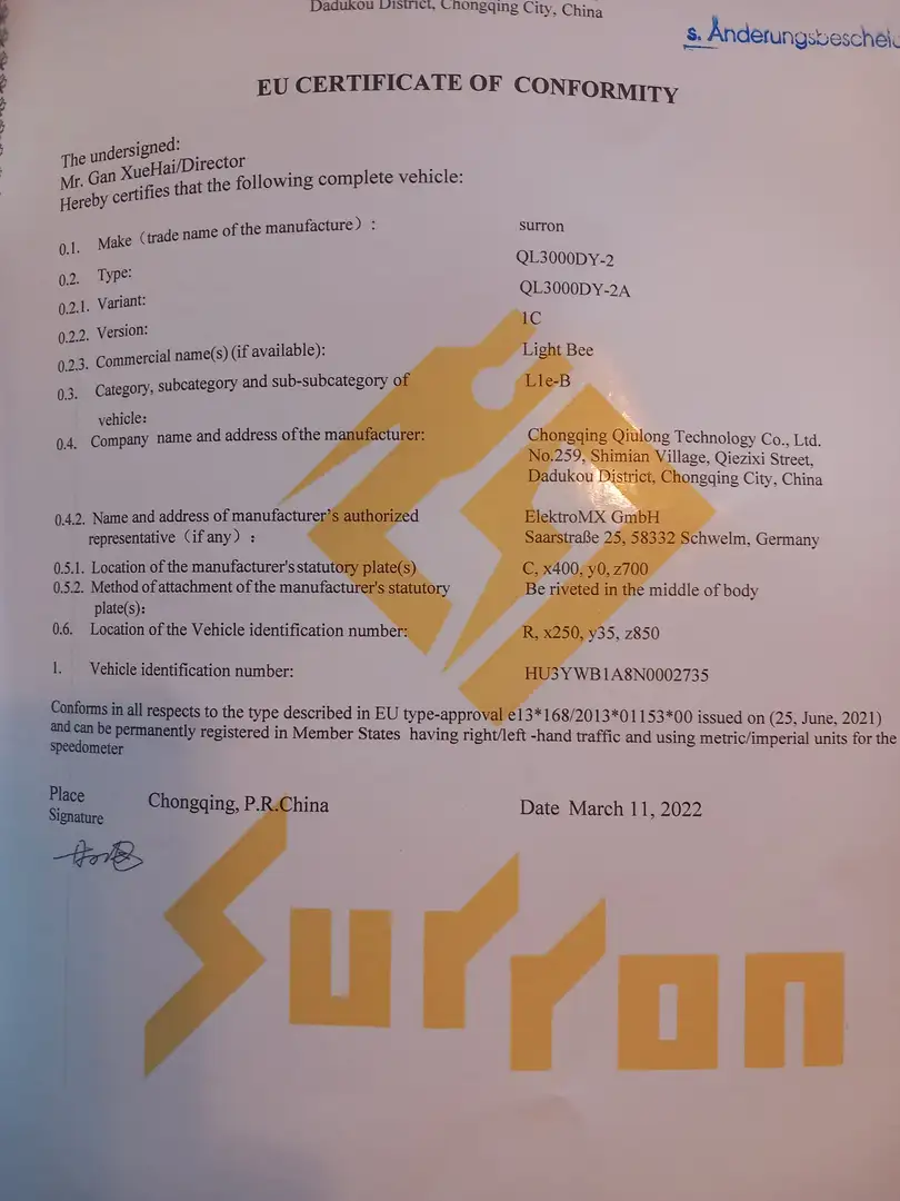 Sur-Ron Light Bee Чорний - 1