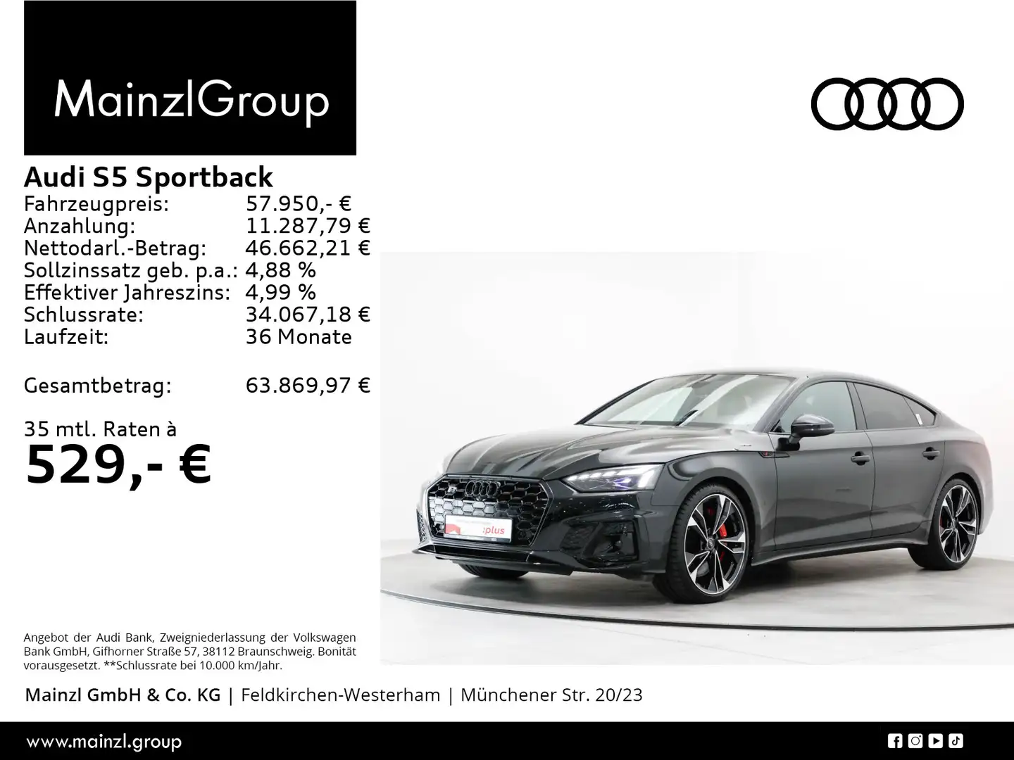 Audi S5 TDI competition plus Matrix Massage Schwarz - 1
