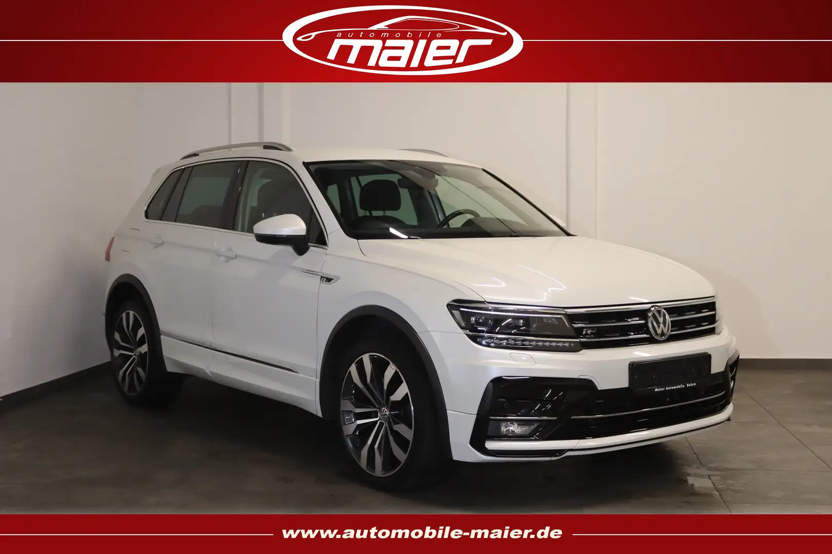 Volkswagen Tiguan 2.0 TDI R-Line 4M.-Navi-360°-ACC-LED-AHK- Weiß - 1