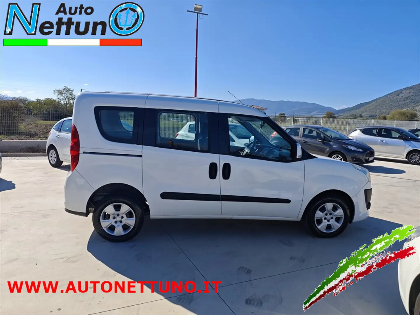 Fiat Doblo Doblò 1.6 MJT Dynamic 5 Posti Vettura Blanc - 1