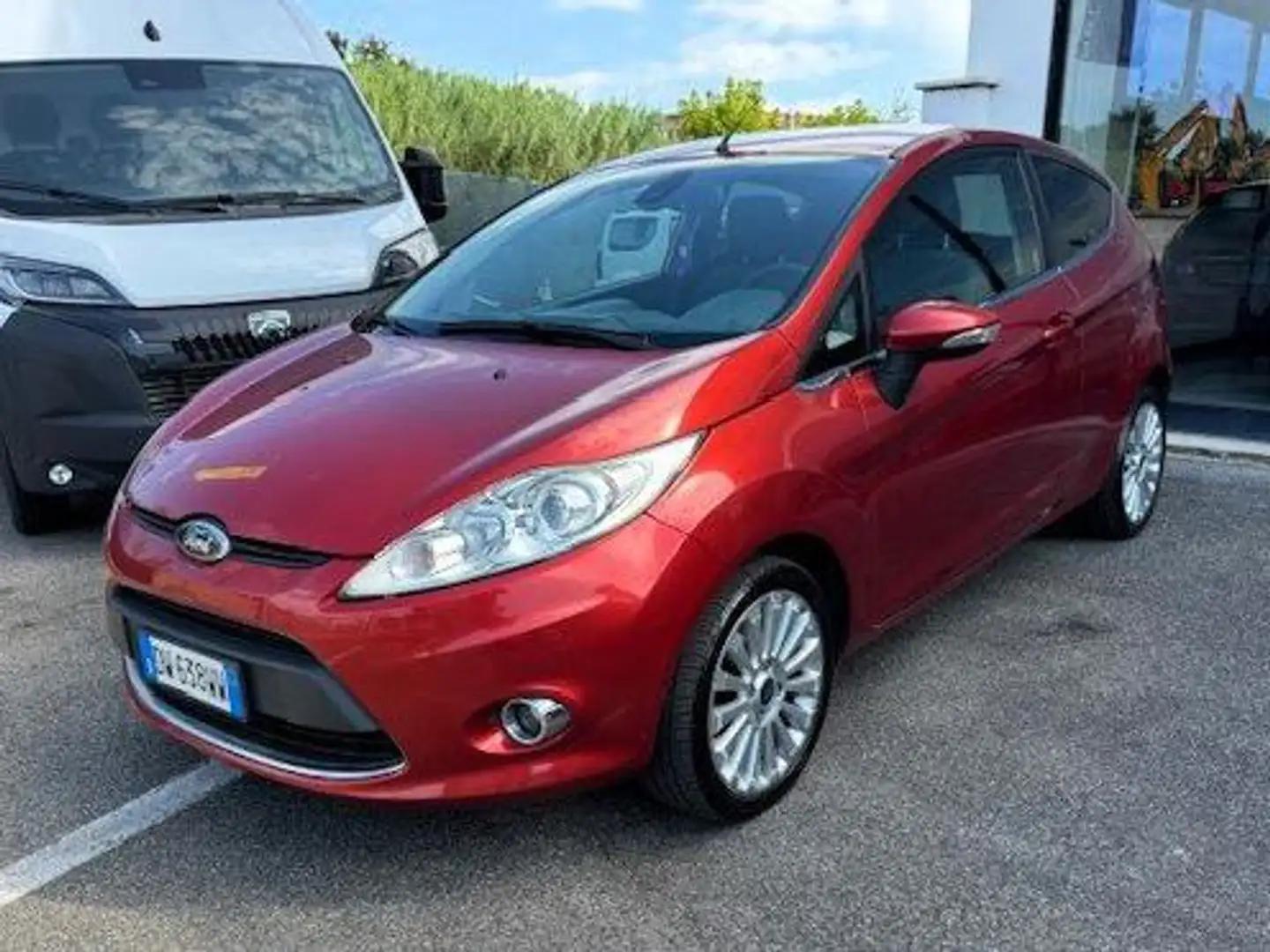 Ford Fiesta Fiesta VI 2008 3p 1.4 tdci Titanium Rosso - 1