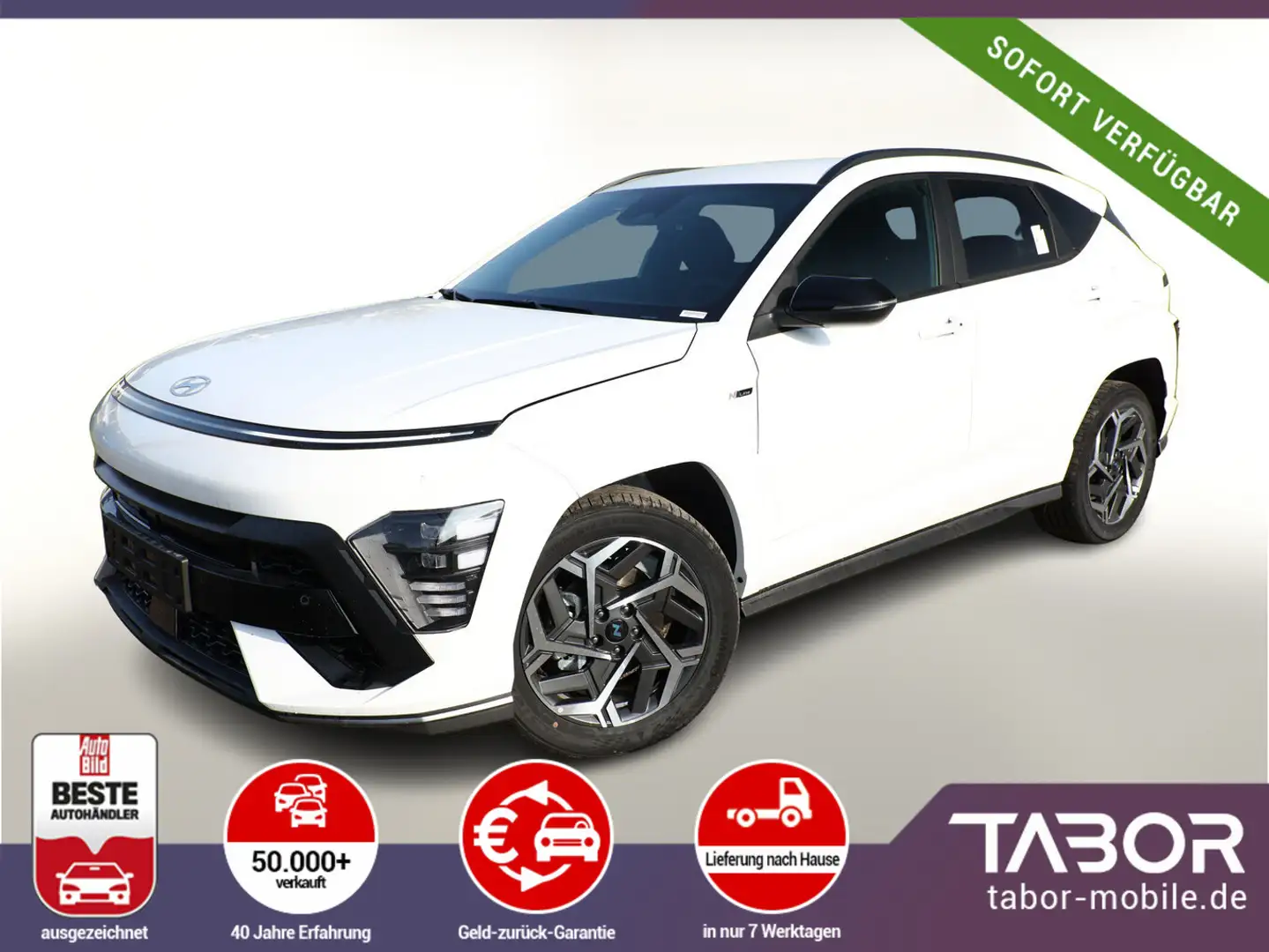 Hyundai KONA 1.6 GDI HEV 129 DCT N-Line MY25 Nav VirCo Weiß - 1